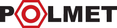 Logo firmy POLMET – polski producent tulejek, sworzni i elementów złącznych